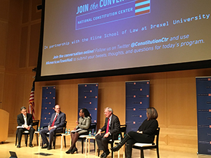 Scholars discuss Hamilton at a panel convened at the National Constitution Center